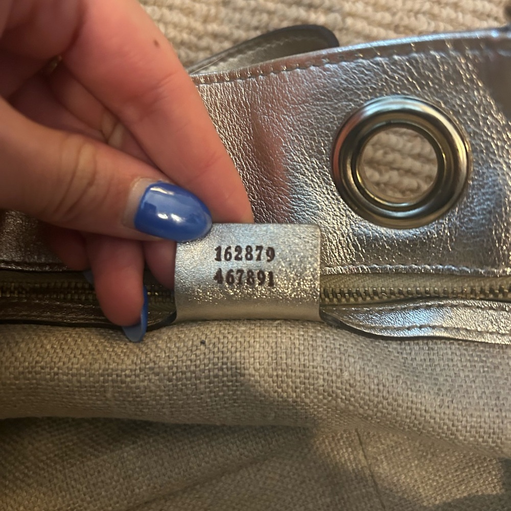 Gucci Metallic Gold and Tan Tote - Picture 5 of 7
